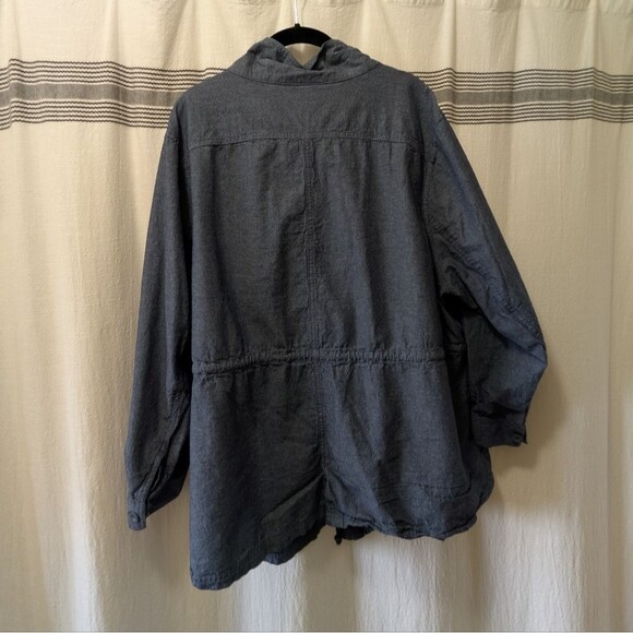Woman Within Chambray Shacket fits like 22/24 See sizing note - Picture 3 of 3